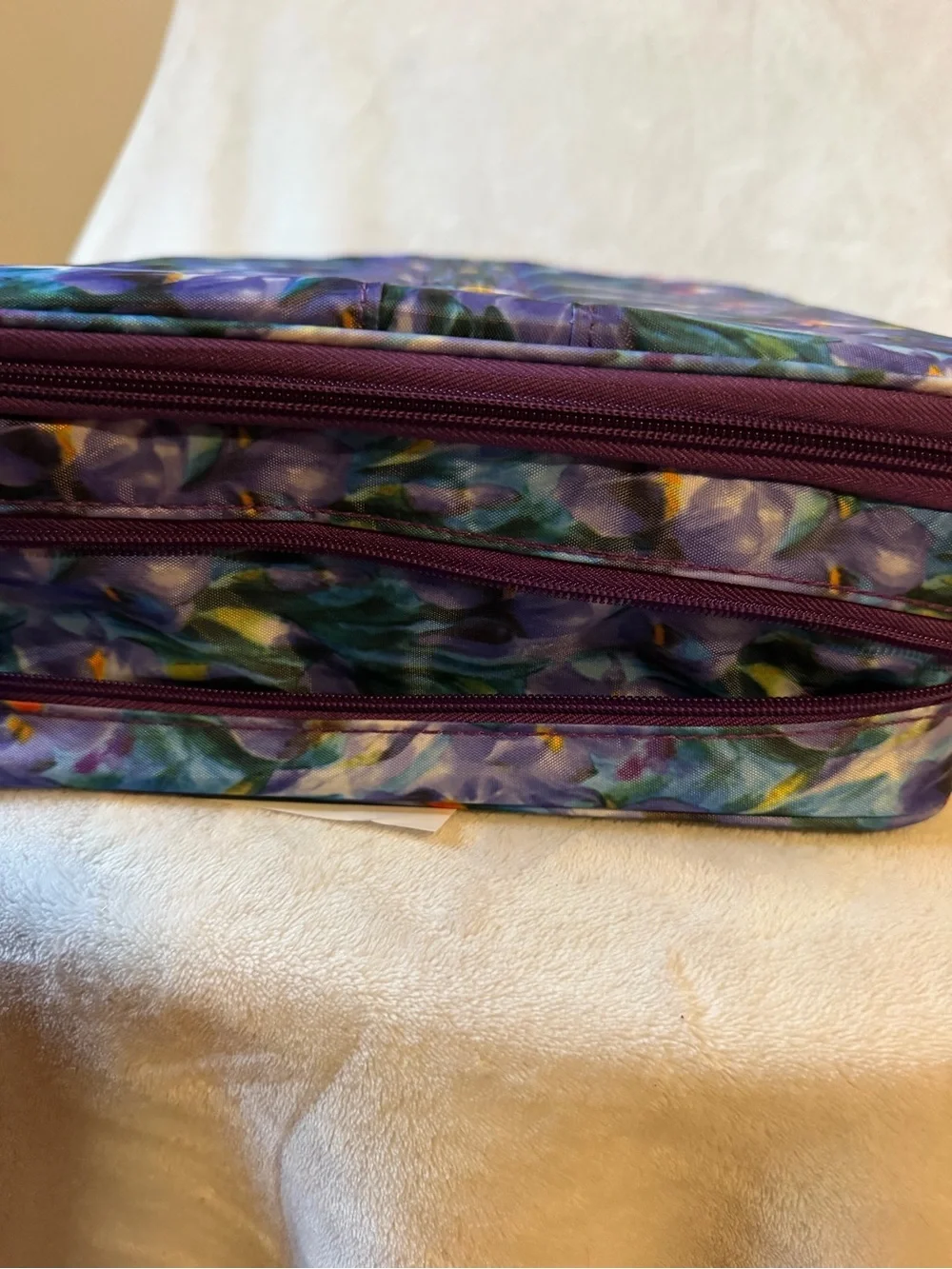 Purple Floral Jewelry Organizer Case: Joy Mangano